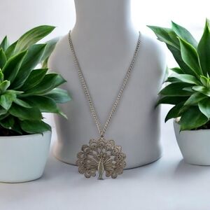 Peacock Statement Necklace